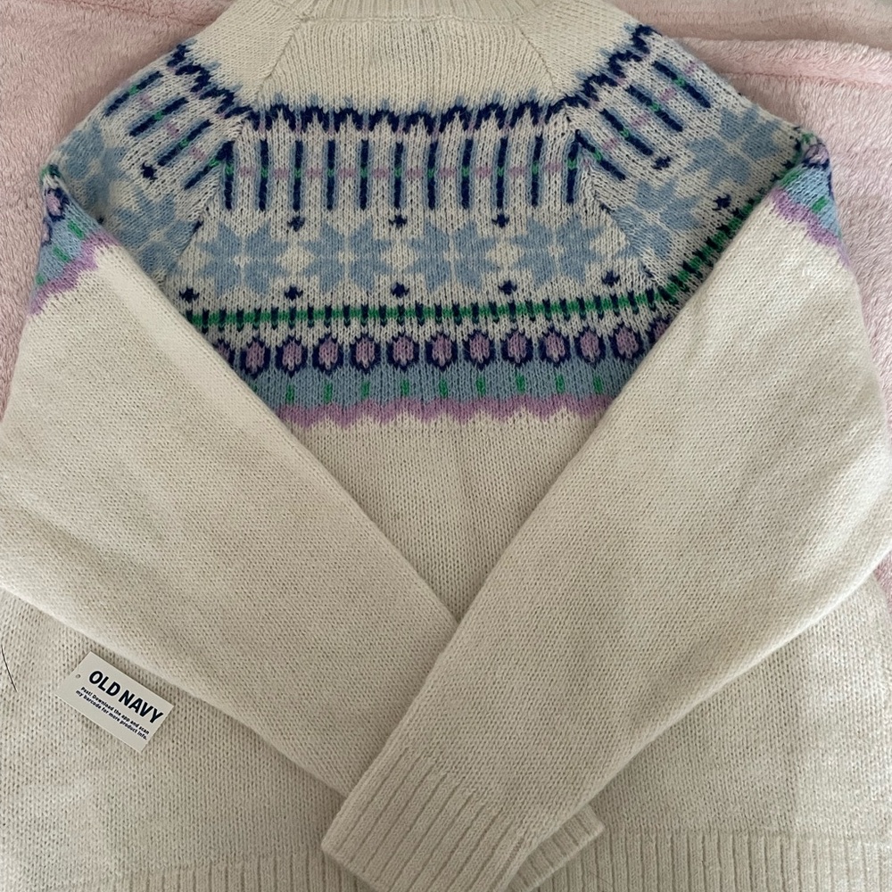 Old Navy Cream Knit Sweater